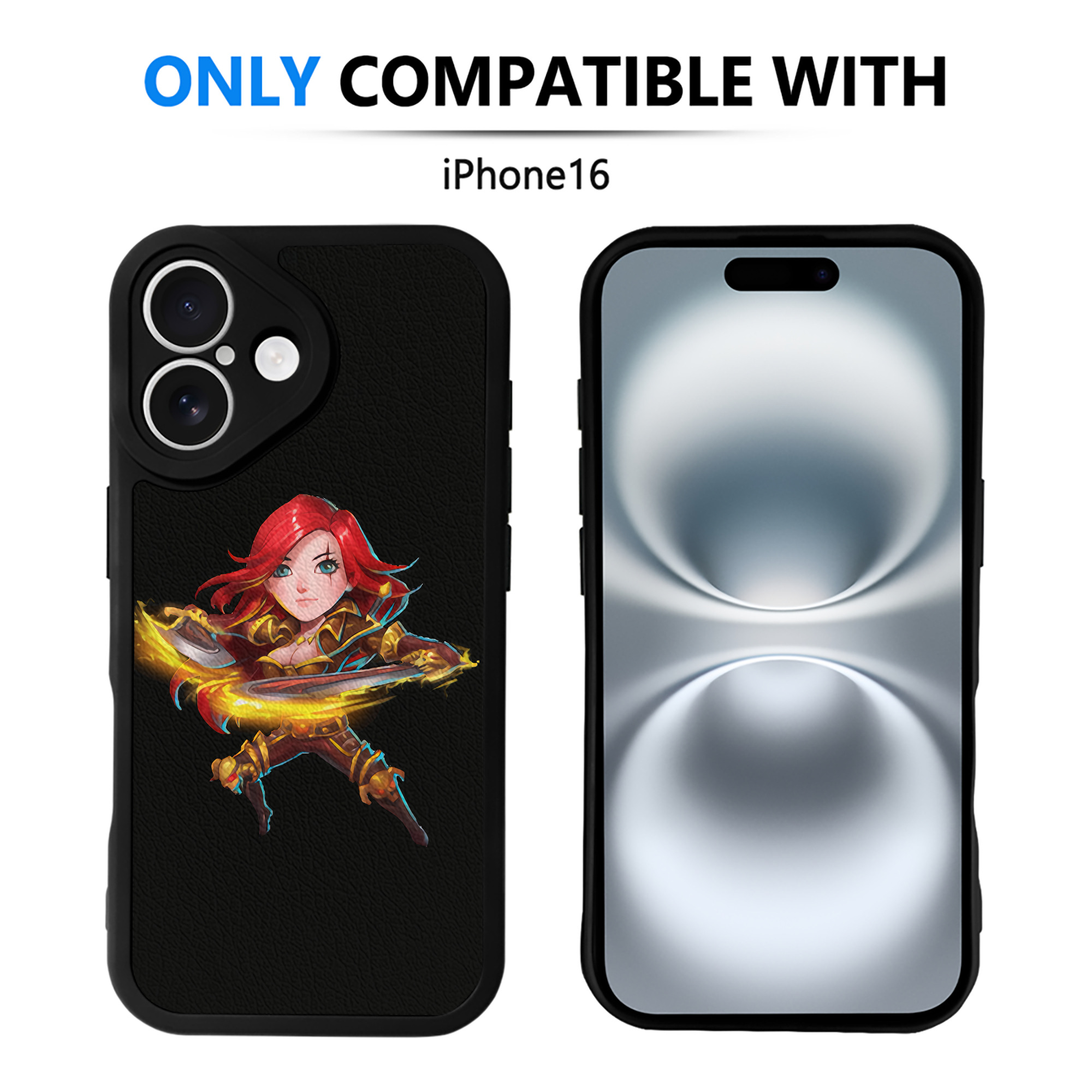 （画像用） リーグ・オブ・レジェンド League of Legends LOL 【iPhone 16シリーズ対応】シリコンスマホケース（レザー調） 材質：シリコン
